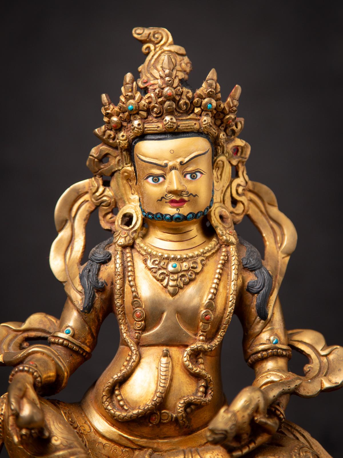 Neu gefertigter Kuber aus nepalesischer Bronze - Jambhala aus Nepal im Angebot 3