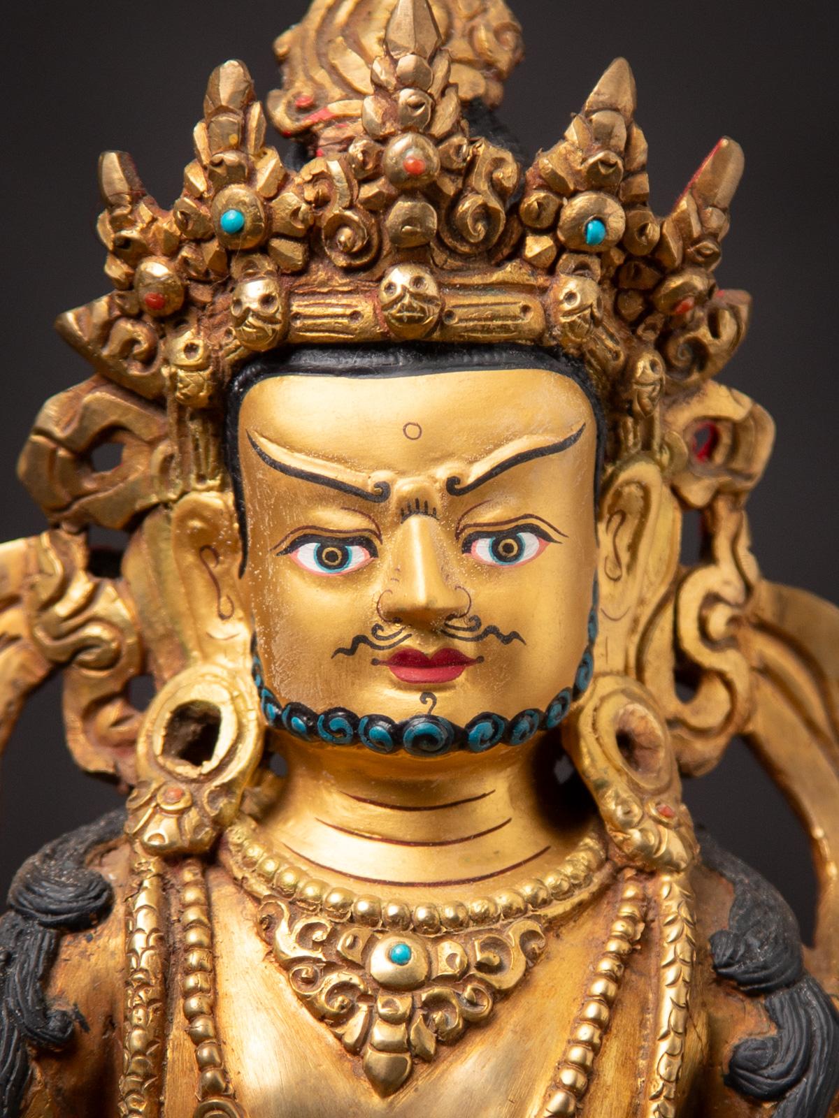 Neu gefertigter Kuber aus nepalesischer Bronze - Jambhala aus Nepal im Angebot 4