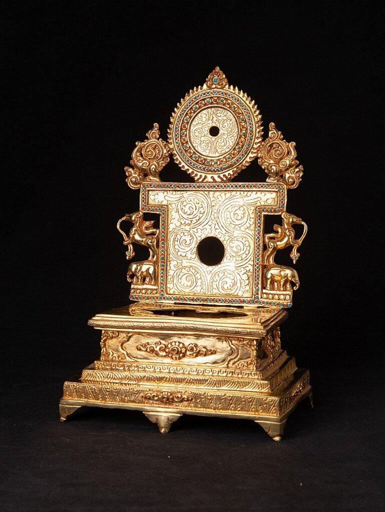 Newly Made Nepali Buddha on Throne from Nepal For Sale 7