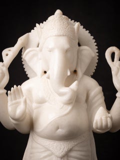 Newly made Very beautiful marble stone Ganesha statue from India