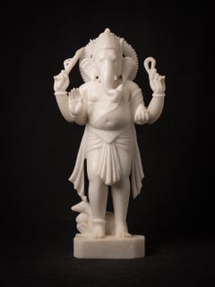 Statua di Ganesha in marmo appena realizzata, davvero bellissima, proveniente dall'India