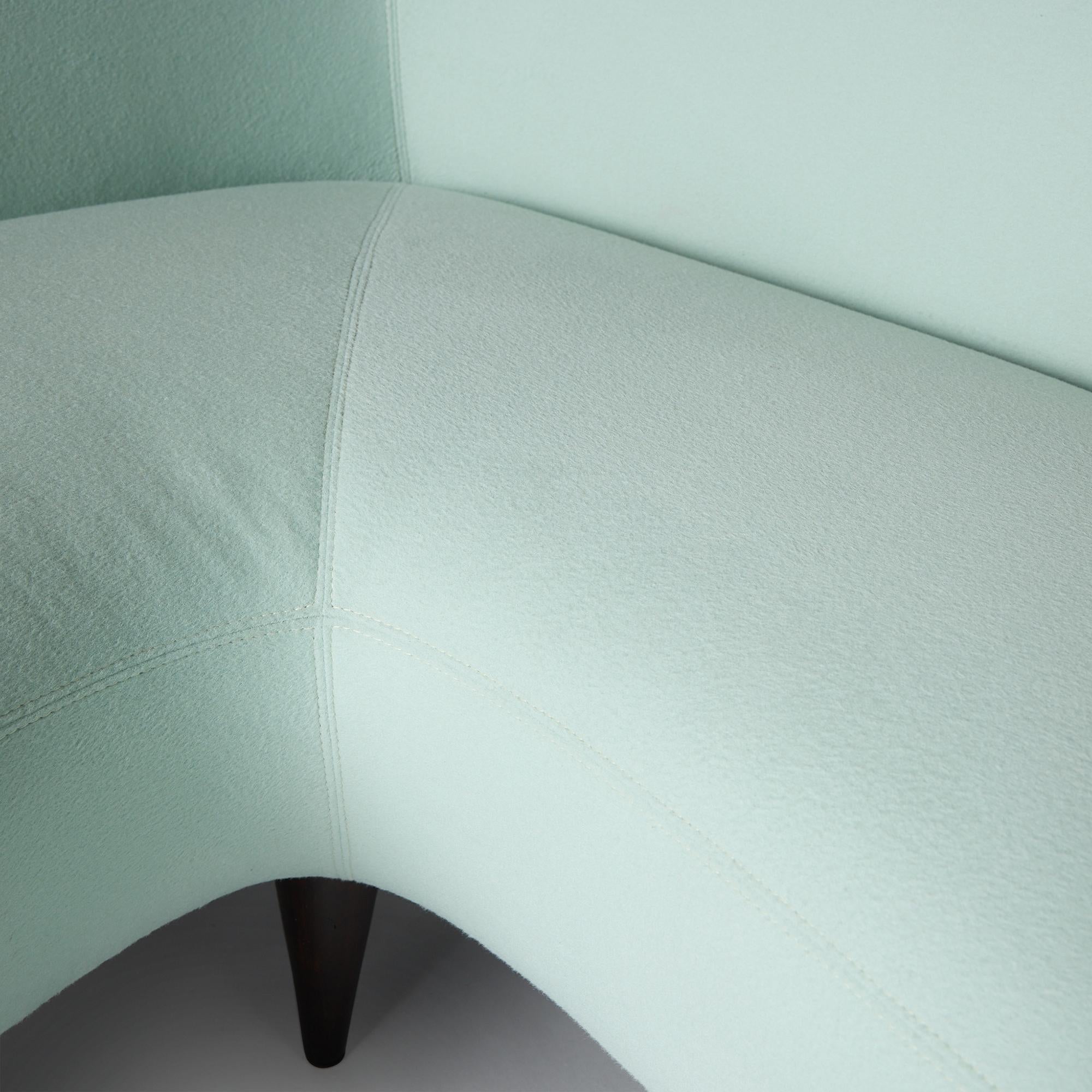 Newly Redone Pair of L-Shaped Sofas by Giulio Minoletti (Attributed) For Sale 2