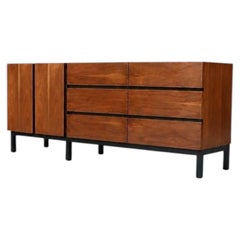 Newly RefiMid Century Modern 9-Drawer Walnut Dresser by American of Martinsville