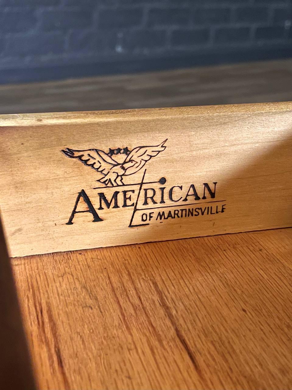 Newly Refinished -American of Martinsville “Accord” Side Table by Merton Gershun For Sale 4