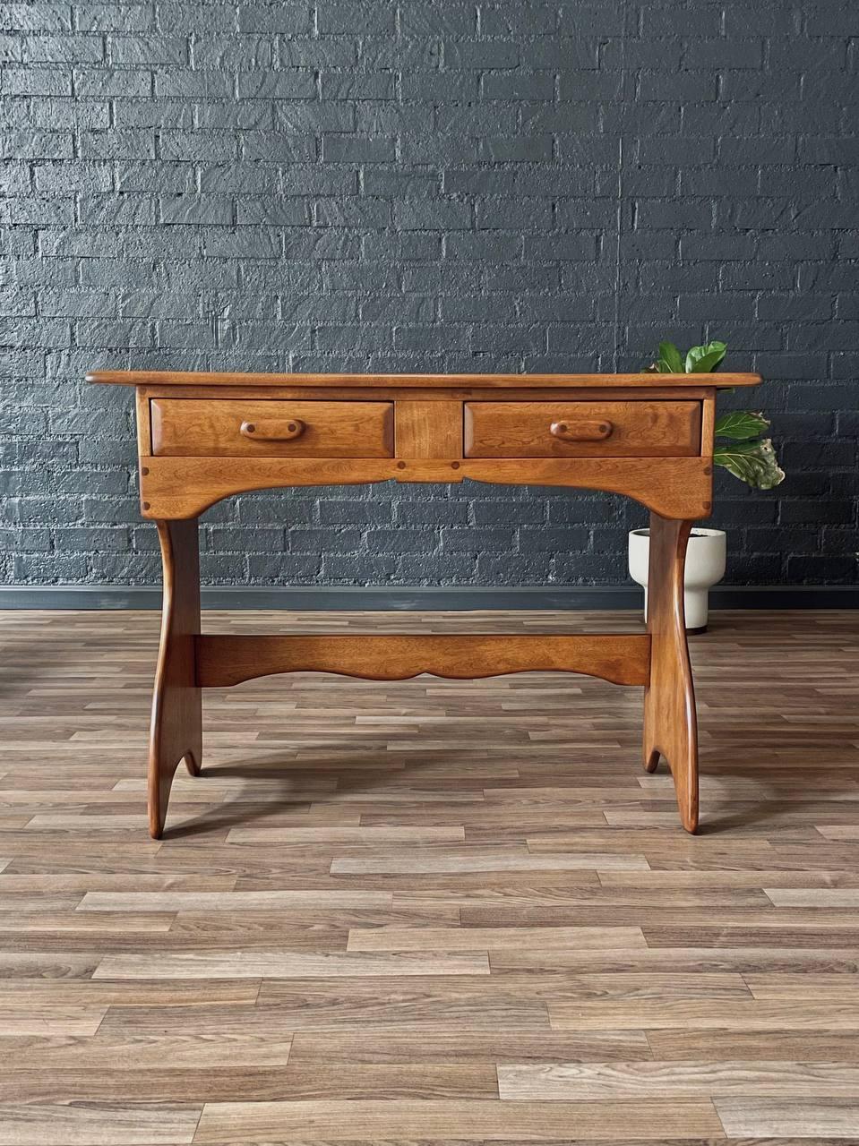 Newly Refinished - American Studio Craft Organic Modern Desk or Console Table In Excellent Condition For Sale In Los Angeles, CA