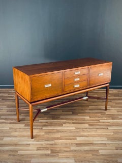 Newly Refinished - California Modern Console Table by Maurice Bailey