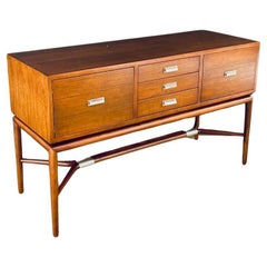 Newly Refinished - California Modern Console Table by Maurice Bailey