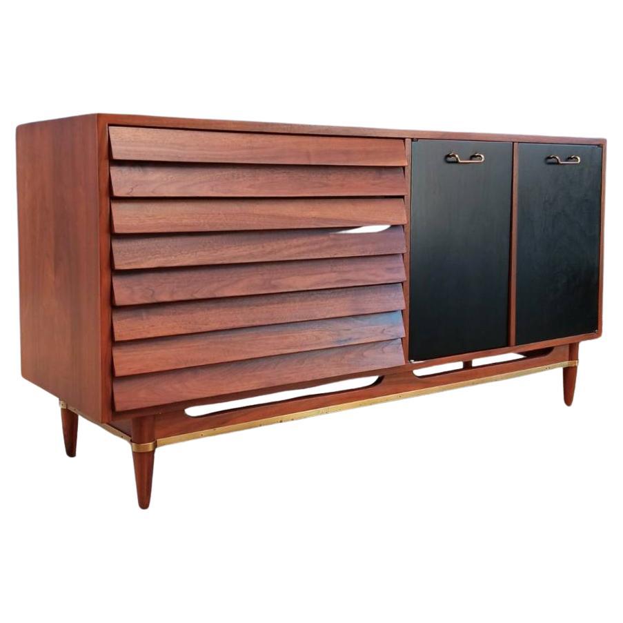 Newly Refinished - Century Modern Credenza by Merton Gershun  For Sale