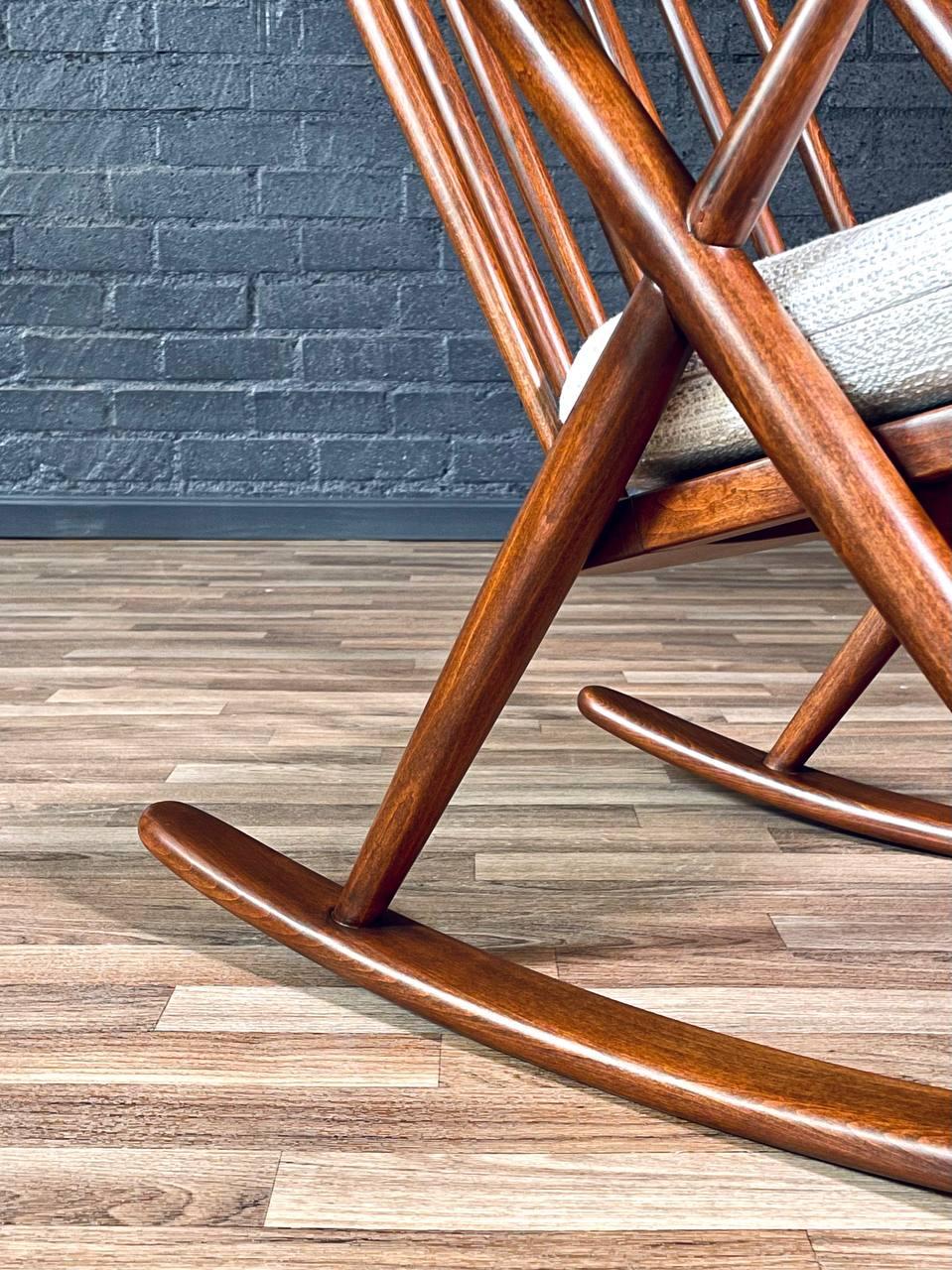 Newly Refinished - Danish Modern Rocking Chair by Frank Reenskaug For Sale 4
