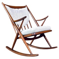 Newly Refinished - Danish Modern Rocking Chair by Frank Reenskaug