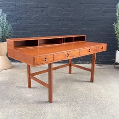 Newly Refinished - Danish Modern Teak Flip-Top Desk by Peter Lovig Nielsen