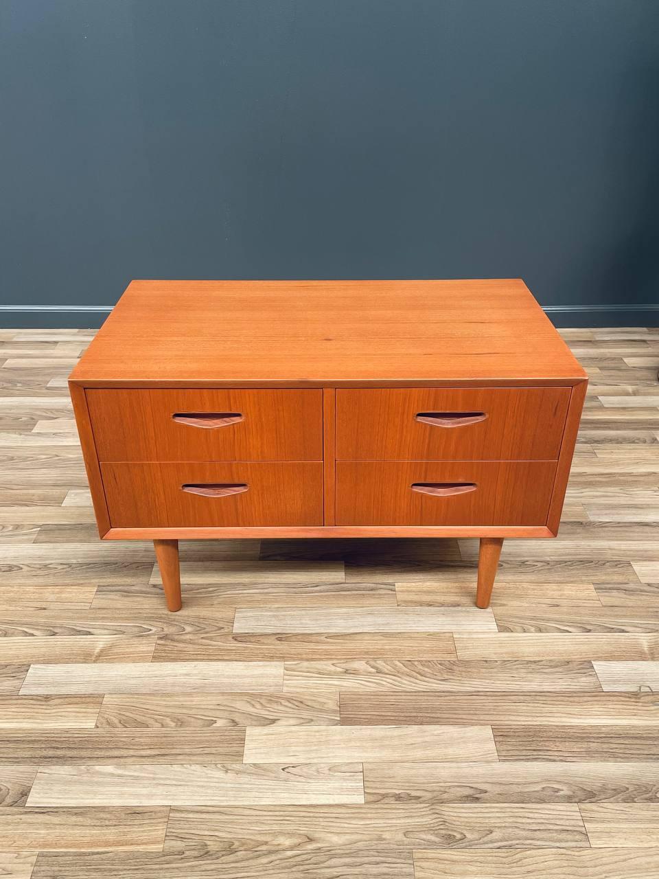 Mid-20th Century Newly Refinished - Danish Modern Teak Night Stand For Sale