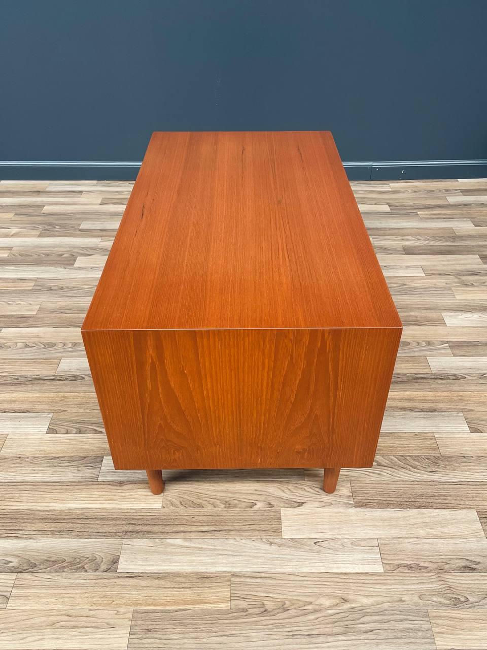 Newly Refinished - Danish Modern Teak Night Stand For Sale 2