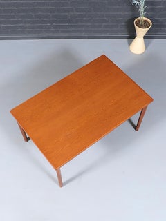Newly Refinished - Expanding Danish Modern Draw-Leaf Dining Table