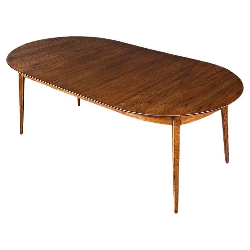 Nouvellement repeinte - Table de salle à manger ronde à profil extensible The Moderns Modernity