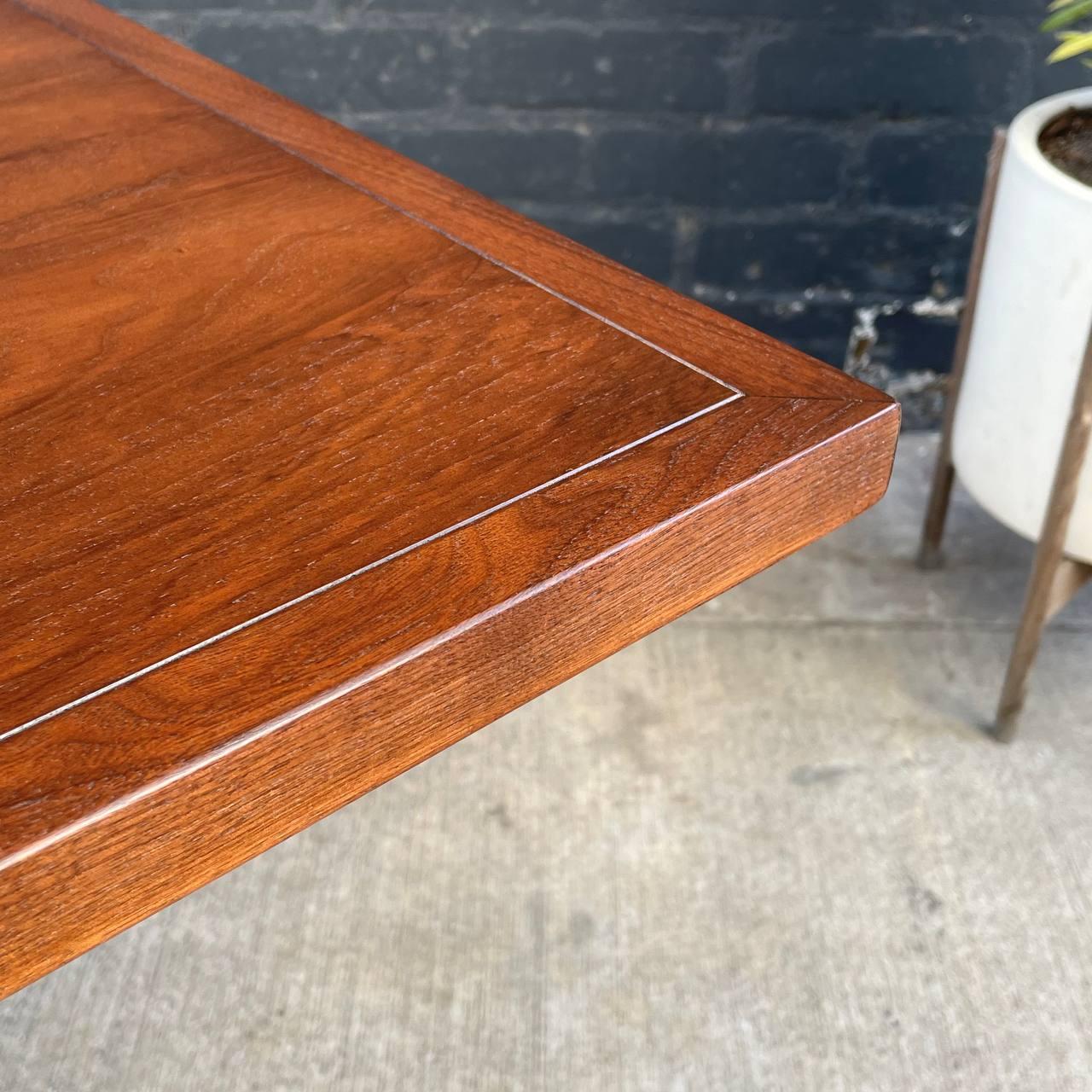 Newly Refinished Expanding Mid-Century Modern Walnut Dining Table, Milo Baughman 2