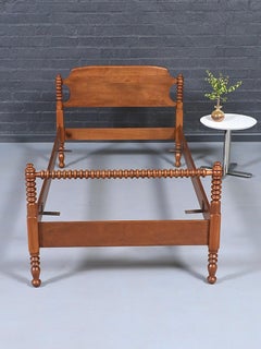 Newly Refinished -Heywood-Wakefield Old Colony Maple Spindle Twin Size Bed Frame