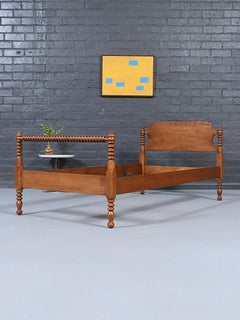 Newly Refinished - Heywood-Wakefield “Old Colony” Spindle Twin Size Bed Frame