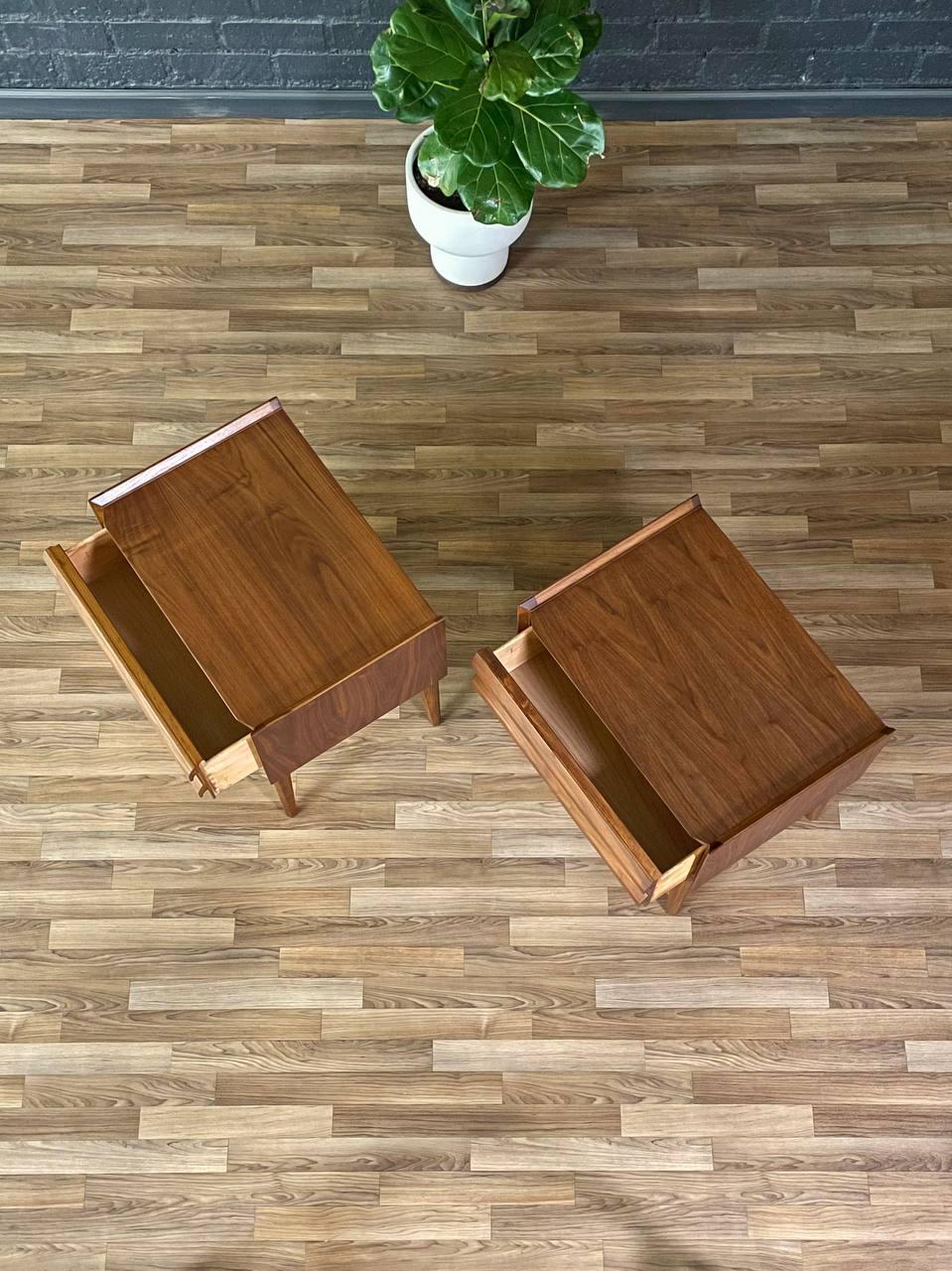 Mid-20th Century Newly Refinished - Mid-Century Modern “1st Edition” Night Stands by Lane