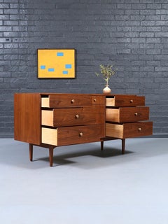 Newly Refinished - Kipp Stewart “Declaration” Walnut Dresser for Drexel
