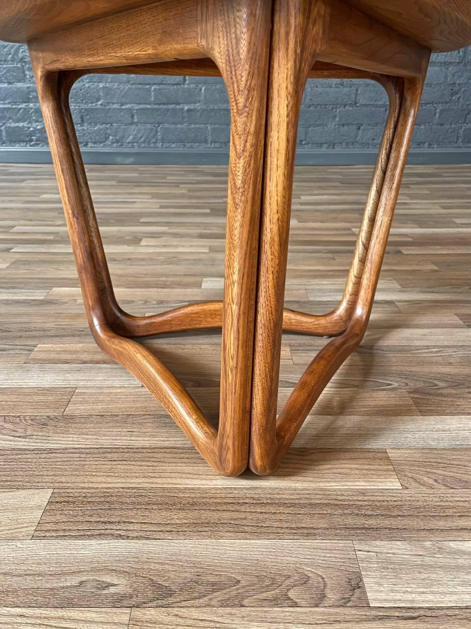 Newly Refinished - Lane “Perception” Triangular Side Table by Warren Church For Sale 1
