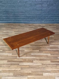 Newly Refinished - Merton Gershun “Accord” Walnut Coffee Table