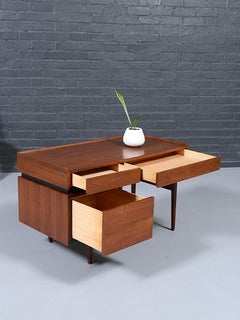 Newly Refinished - Merton Gershun “Esprit” Walnut Writing Desk for Dillingham