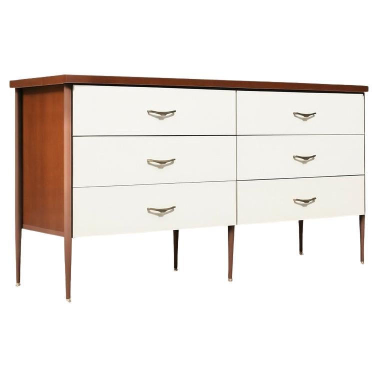 Newly Refinished - Mid-Century Californian Two-Tone Lacquered
Walnut Dresser