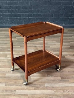 Appena rifinito - Carrello da portata pieghevole danese moderno di metà secolo
