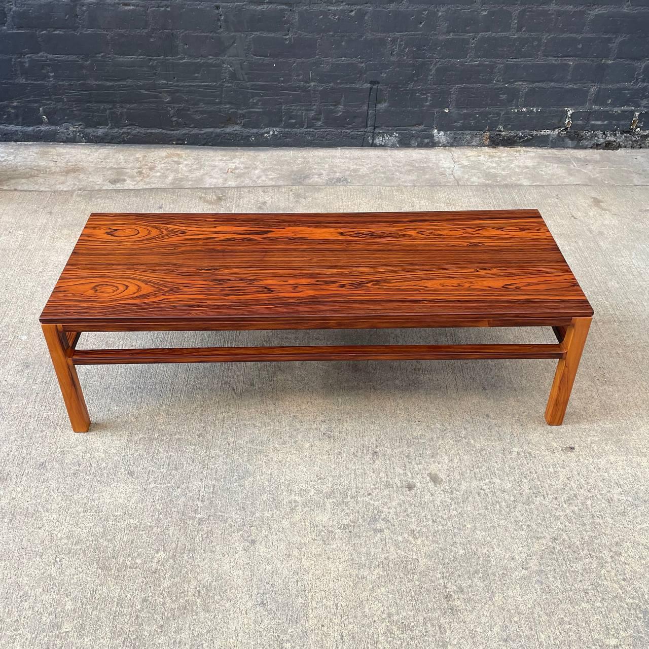 Mid-Century Modern Newly Refinished-Mid-Century Danish Modern Rosewood Coffee Table Illums Bolighus For Sale