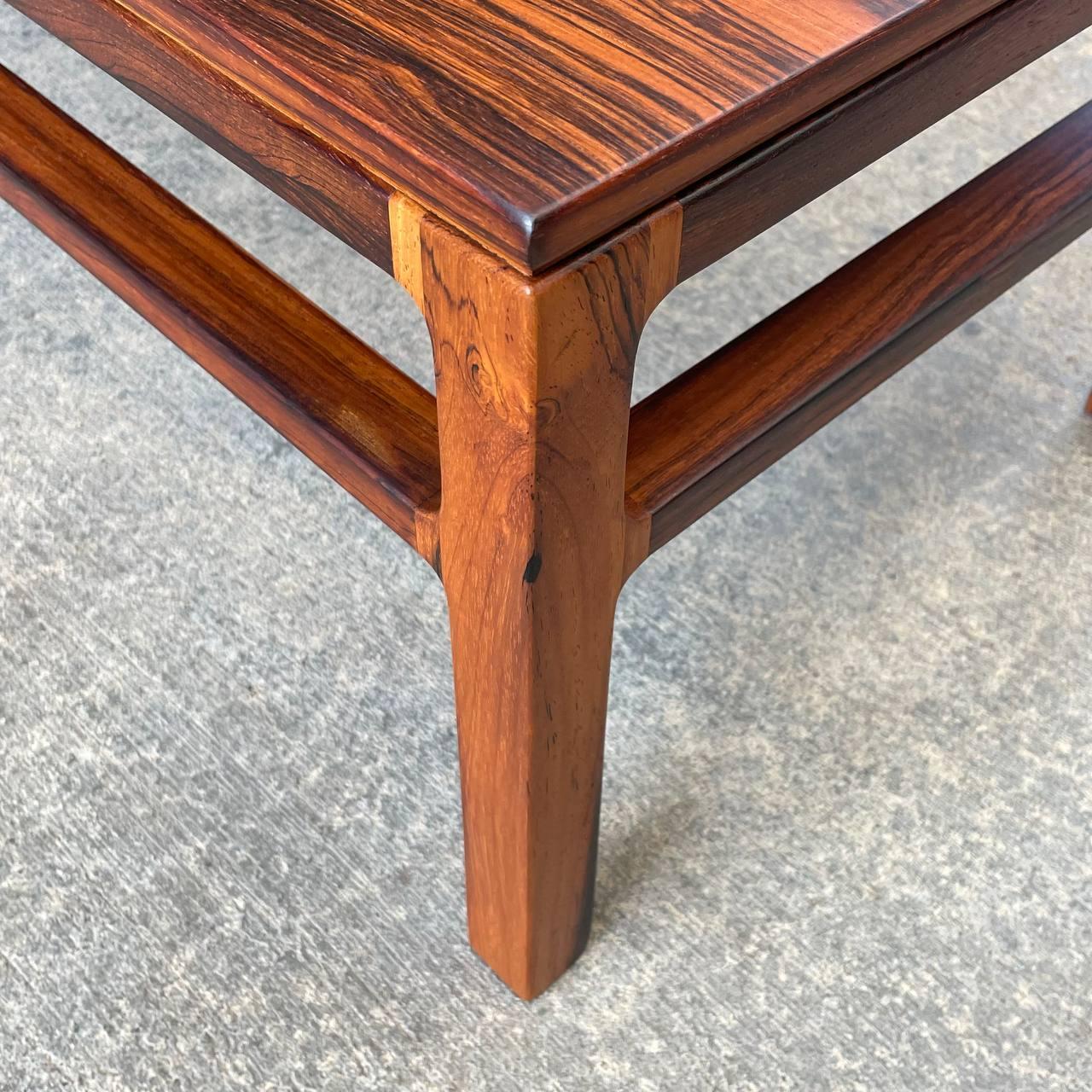 Newly Refinished-Mid-Century Danish Modern Rosewood Coffee Table Illums Bolighus For Sale 3