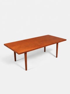 Newly Refinished - Mid-Century Danish Modern Sculpted Teak Dining Table