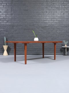 Newly Refinished - Mid-Century Danish Modern Sculpted Teak Dining Table