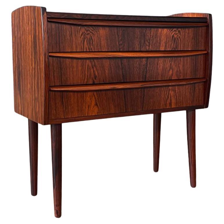 Newly Refinished -Mid-Century Danish Modern Small Rosewood Dresser,  Entry Table