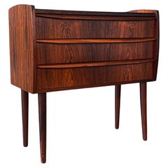 Newly Refinished -Mid-Century Danish Modern Small Rosewood Dresser,  Entry Table