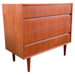 Newly Refinished - Mid-Century Danish Modern Teak Dresser