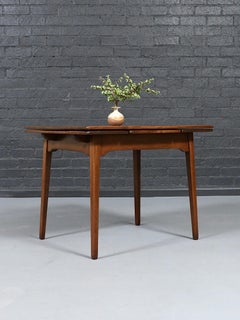 Newly Refinished - Mid-Century Draw-Leaf Dining Table