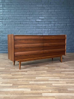 Newly Refinished - Mid-Century Modern “1st Edition” Walnut Dresser by Lane
