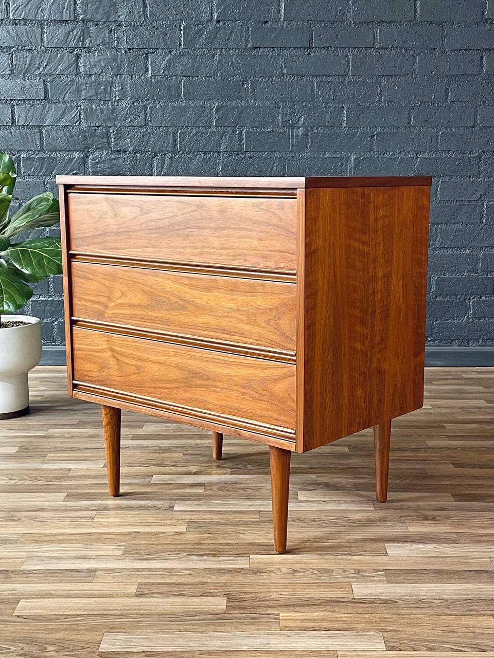 American Newly Refinished - Mid-Century Modern 3-Drawer Dresser by Dixie