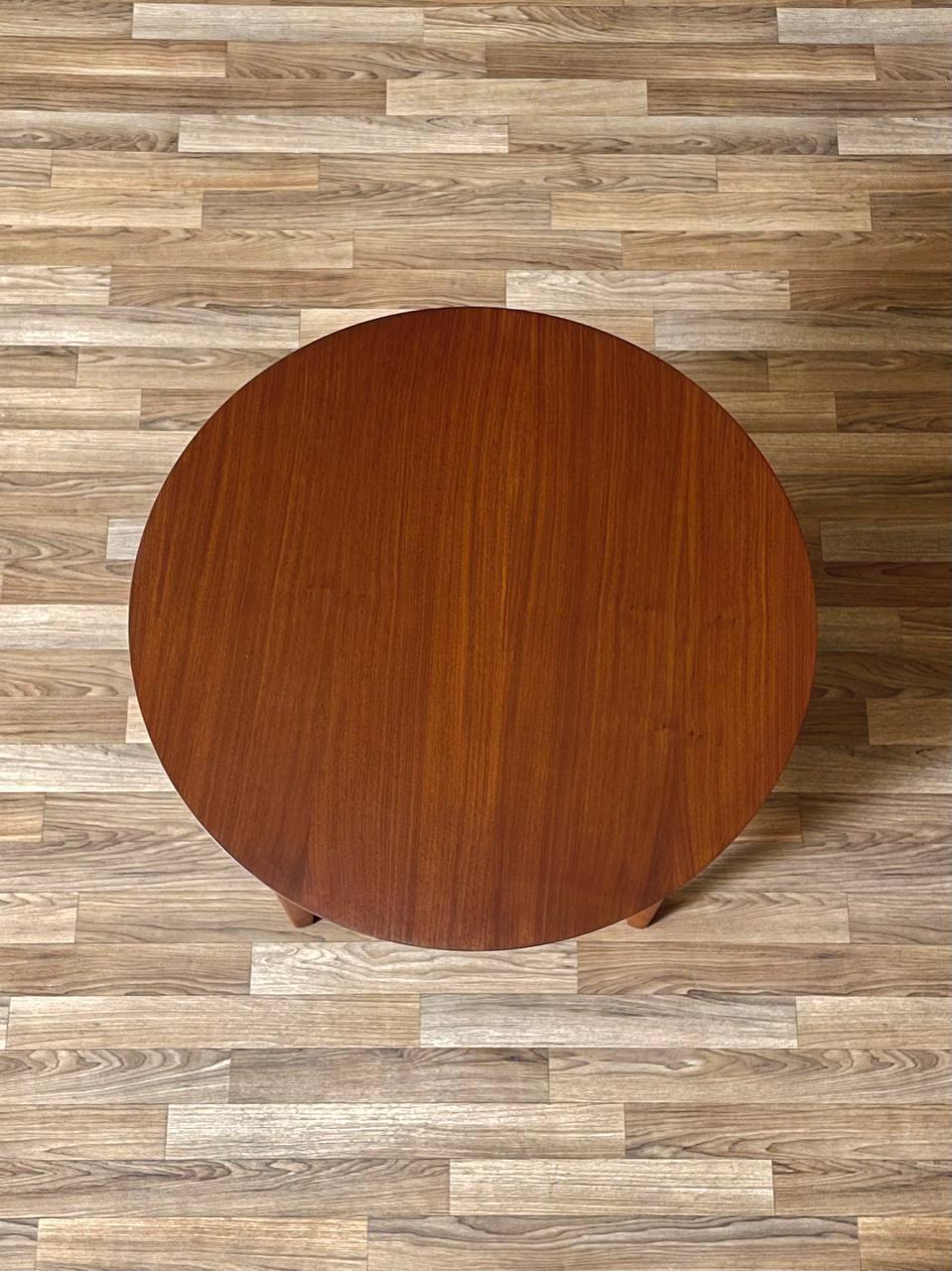 Newly Refinished -Mid-Century Modern 3-Tier Sculpted Walnut End Table by Mersman For Sale 1