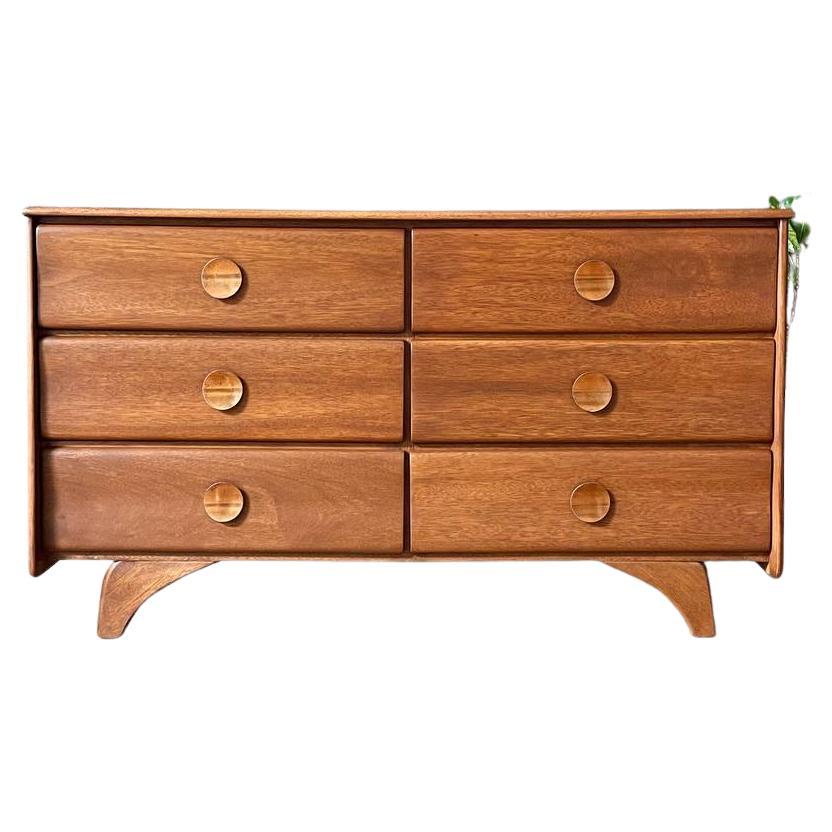 Commode à 6 tiroirs, moderne du milieu du siècle dernier, nouvellement rénovée, Ronney & Sons