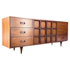 Newly Refinished - Mid-Century Modern 9-Drawer Dresser