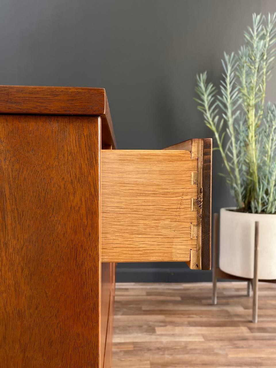 Newly Refinished - Mid-Century Modern 9-Drawer Walnut Dresser 4