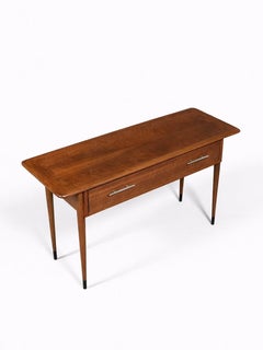 Newly Refinished - Mid-Century Modern “Acclaim” Walnut Console Table by Lane