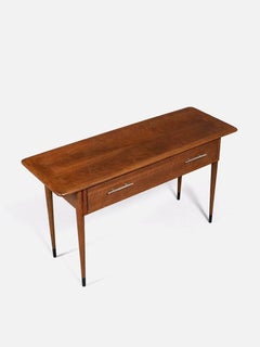 Newly Refinished - Mid-Century Modern “Acclaim” Walnut Console Table by Lane