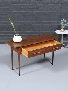 Newly Refinished - Mid-Century Modern “Acclaim” Walnut Console Table by Lane