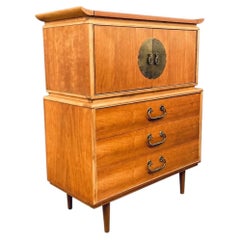 Newly Refinished - Mid-Century Modern “Amerasia” Style Highboy Dresser