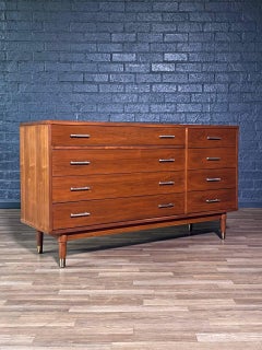 Newly Refinished - Mid-Century Modern “Biscayne” Walnut Dresser by Drexel