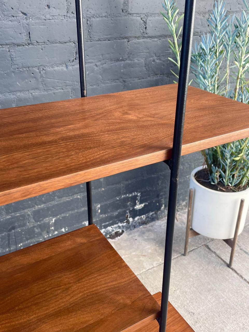 Iron Newly Refinished - Mid-Century Modern Bookshelf by Muriel Coleman  For Sale
