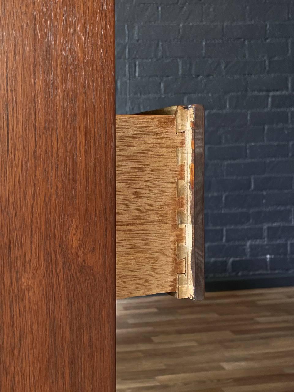 Newly Refinished - Mid-Century Modern “Brasilia” Highboy Dresser by Broyhill For Sale 4